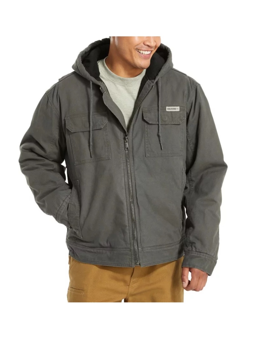 Wolverine nwt size large Men's Granite Lockhart Jacket Hooded - Picture 2 of 6